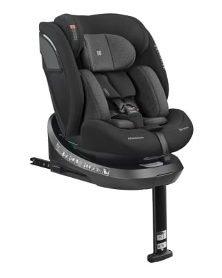 Стол за кола Kikkaboo - i-Orbit, IsoFix, i-Size, 40-150 cm, Dark Grey