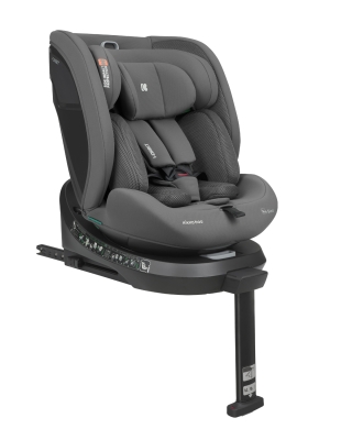 Столче за кола Kikkaboo – i-Orbit, i-Size, Isofix, 360°, Dark Grey