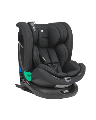 Столче за кола Kikkaboo – i-Roll, i-Size, Isofix, 360°, Black