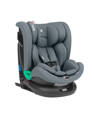 Столче за кола Kikkaboo – i-Roll, i-Size, Isofix, 360°, Dark Grey