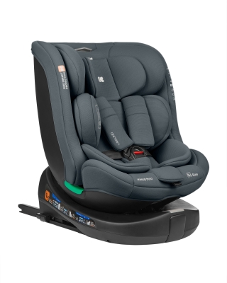 Стол за кола Kikkaboo - i-Round, i-Size, Isofix, 360°, Dark Grey