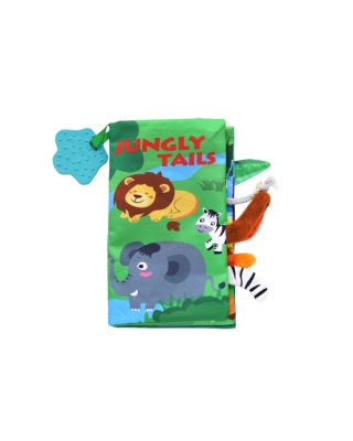 Текстилна книжка с чесалка Kikkaboo - Jungly tails