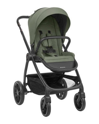 Комбинирана количка 3 в 1 с кош за новородено Kikkaboo – Modena, Army Green