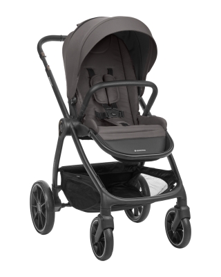 Комбинирана количка 3 в 1 с кош за новородено Kikkaboo – Modena, Dark Grey