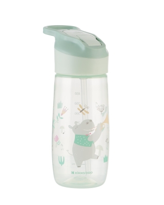 Чаша със силиконов накрайник Kikkaboo - Music Fest, 450 ml, Mint