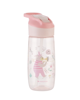 Чаша със силиконов накрайник Kikkaboo - Music Fest, 450 ml, Pink