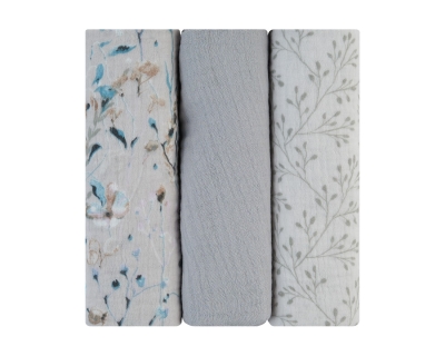 Муселинови пелени Kikkaboo - Dreamy Fields, 75 х 75 сm, Grey