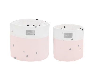 Комплект кош за аксесоари Kikkaboo - Bear with me, 18 сm и 14 сm, Pink, 2 броя