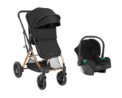 Комбинирана детска количка 3 в 1 Kikkaboo - One, Black