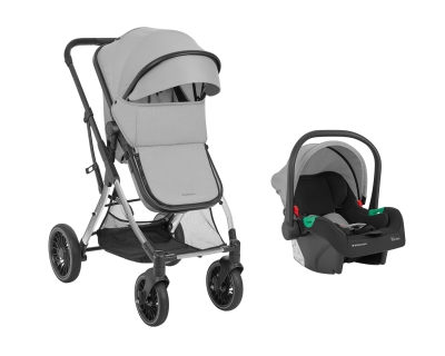 Комбинирана детска количка 3 в 1 Kikkaboo - One, Grey