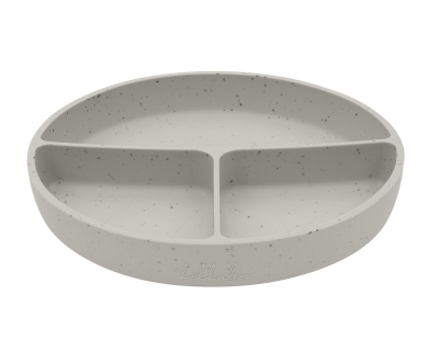 Чиния с отделения и вакуумно дъно Kikkaboo - Platinum Silicone, Sand