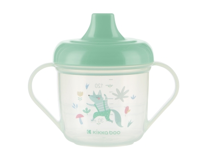 Неразливаща се чаша с твърд накрайник Kikkaboo - Forest Party, 150 ml, Mint
