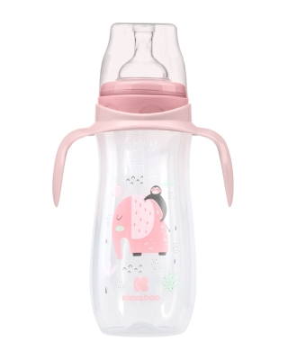 Бебешко шише Kikkaboo - Jingle Jungle, PP, 400 ml, Pink