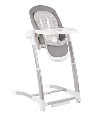 Електрическа люлка и Столче за хранене 3 in 1 Kikkaboo - Prima, Grey