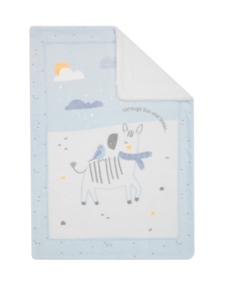Бебешко одеяло с шерпа Kikkaboo - Stripy Friends, 80 х 110 сm