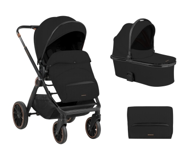 Комбинирана детска количка 2 в 1 Kikkaboo - Tiffany, Black