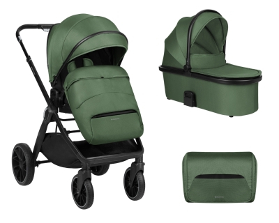 Комбинирана детска количка 2 в 1 Kikkaboo - Tiffany, Army Green