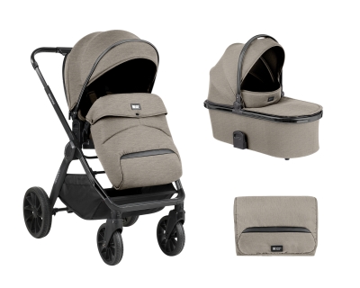 Комбинирана бебешка количка 2 в 1 Kikkaboo - Tiffany, Beige