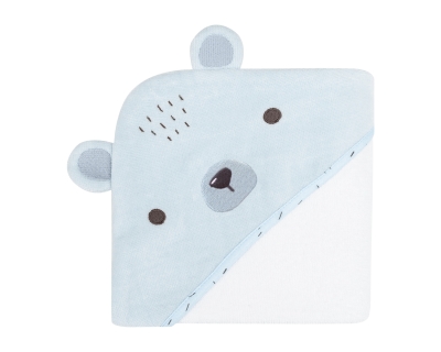 Бебешка хавлия Kikkaboo - Bear with me, 90 х 90 сm, Blue