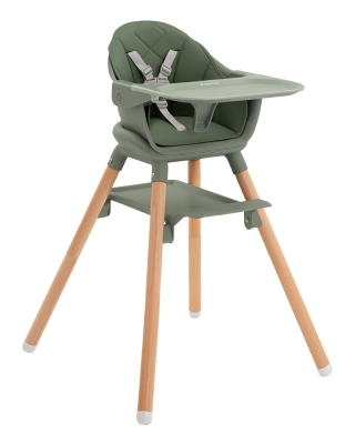 Столче за хранене 6 в 1 Kikkaboo - Woody, Army Green