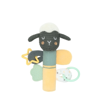 Занимателна играчка пискун с гризалка Kikkaboo - Sleepy Sheep, Зелена