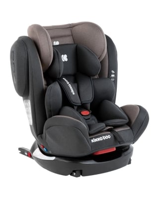 Столче за кола Kikkaboo - 4 Fix Double, IsoFix, 0-36 кг, Brown 