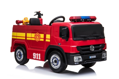 Акумулаторна кола Kikkaboo - Fire Truck, Red