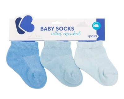 Бебешки летни чорапи Kikkaboo - Blue, 0-6 m