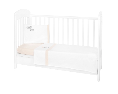 Спален комплект с бродерия Kikkaboo - Dreamy Flight, EU Style, 60 х 120 сm, 3 части