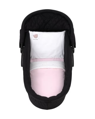 Бебешки спален комплект за количка Kikkaboo - 6 части, Dream Big Pink
