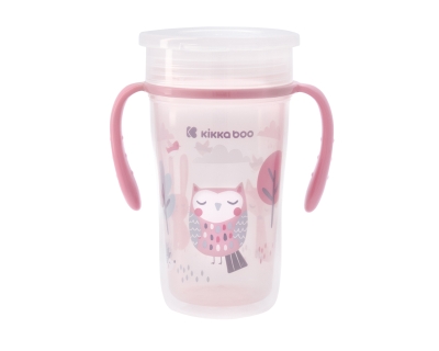Неразливаща се чаша 360° Kikkaboo - Owl, 300 ml