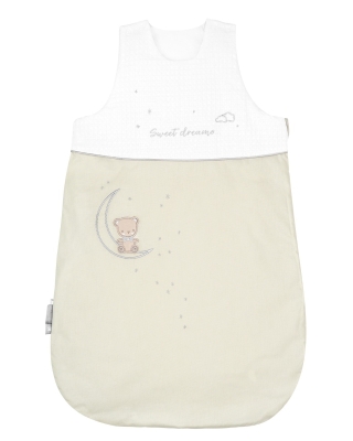 Зимен спален чувал с бродерия Kikkaboo - Dream Big, 3.3 Tog, Beige, 0-6 m