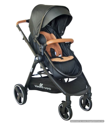 Комбинирана детска количка 2 в 1 Kikkaboo - Bali Zen, Black