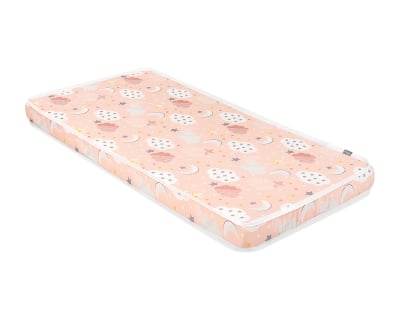Матрак Kikkaboo - Fantasia, 70 х 140 х 9 cm, Clouds Peach