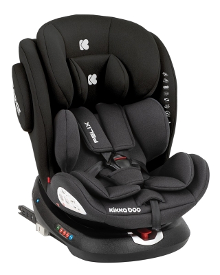 Столче за кола Kikkaboo - Felix, IsoFix, 0-36 кг, Black