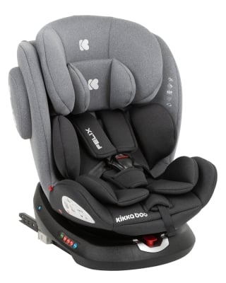 Столче за кола Kikkaboo - Felix, IsoFix, 0-36 кг, Dark Grey