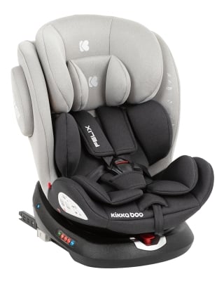 Столче за кола Kikkaboo - Felix, IsoFix, 0-36 кг, Light Grey