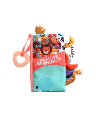 Текстилна книжка с чесалка Kikkaboo - Forest animals
