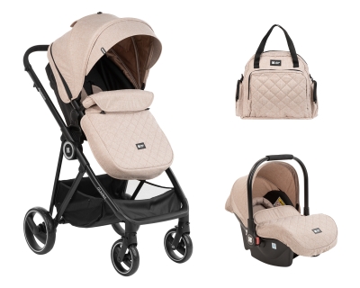 Детска комбинирана количка 2 в 1 KikkaBoo - Gianni, Beige