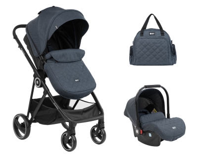Детска комбинирана количка 2 в 1 KikkaBoo - Gianni, Navy