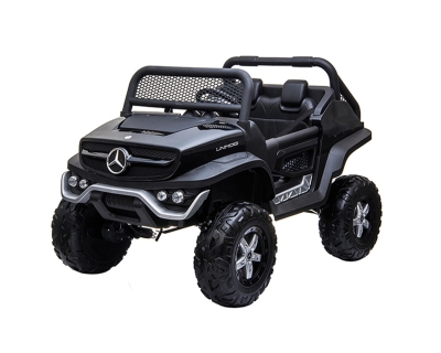 Акумулаторен джип Kikkaboo - Licensed Mercedes Benz Unimog, Black SP