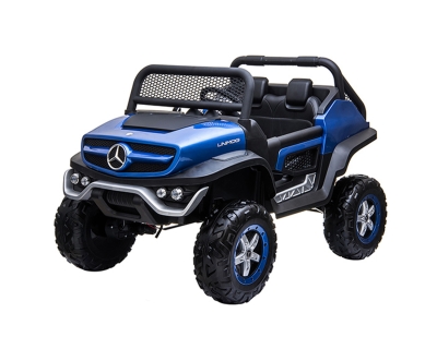 Акумулаторен джип Kikkaboo - Licensed Mercedes Benz Unimog, Blue SP