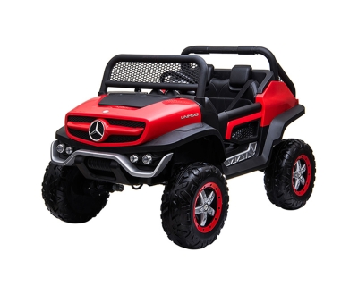 Акумулаторен джип Kikkaboo - Licensed Mercedes Benz Unimog, Red SP