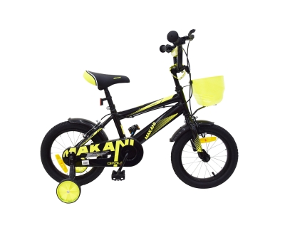 Детски велосипед 14" Kikkaboo - Makani, Diablo, Black & Yellow