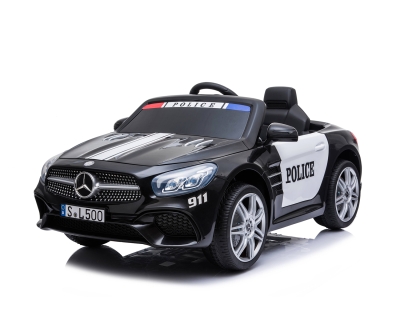 Акумулаторна кола Kikkaboo - Licensed Mercedes Benz SL500 Police, Black