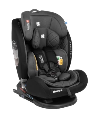 Столче за кола Kikkaboo - Multistage, IsoFix, 0-36 кг, Black