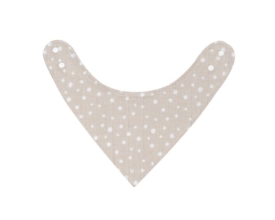 Муселинов лигавник Kikkaboo - Dots, Beige