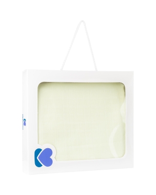 Лятно одеяло от муселин Kikkaboo, Двупластово, 120 х 120 сm, Yellow