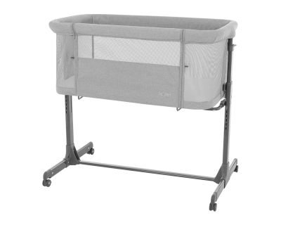 Мини детска кошара Kikkaboo – Noah, Light Grey