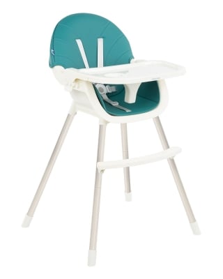 Стол за хранене 2в1 KikkaBoo - Nutri Steel, Petrol Green